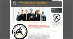 Desktop Screenshot of controspionaggioindustriale.org